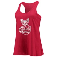 Women's Red El Paso Chihuahuas Charm Scoop Neck Racerback Tank Top