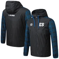 Men's Umbro  Black El Salvador National Team Full-Zip Hooded Rain Jacket