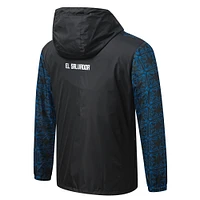 Men's Umbro  Black El Salvador National Team Full-Zip Hooded Rain Jacket