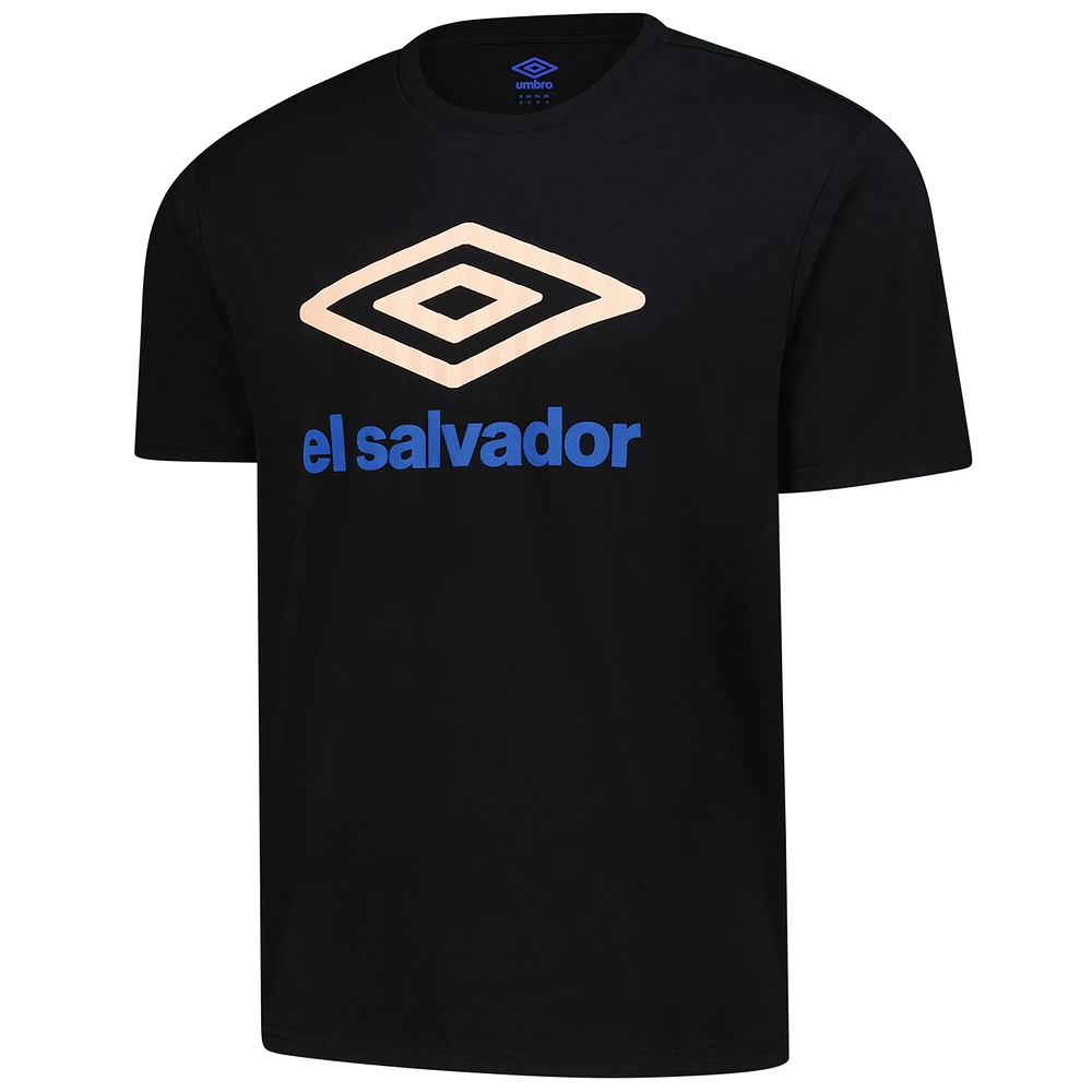 Men's Umbro  Black El Salvador National Team Graphic T-Shirt