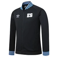 Men's Umbro  Black El Salvador National Team Presentation Raglan Full-Zip Jacket