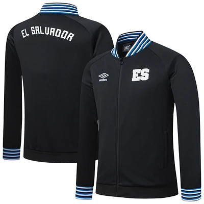 Men's Umbro  Black El Salvador National Team Presentation Raglan Full-Zip Jacket