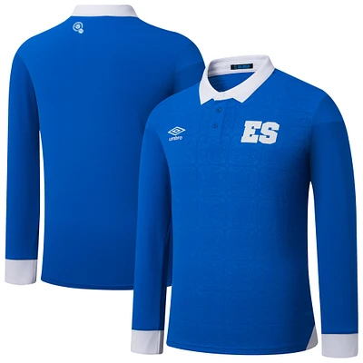 Men's Umbro  Blue El Salvador National Team 2025 Home Replica Long Sleeve Jersey