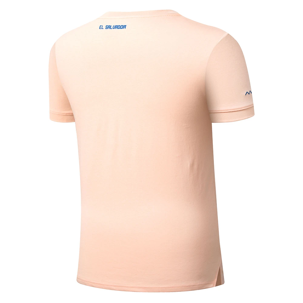 Polo à col ras du cou de l'équipe nationale Salvador Umbro Coral pour hommes
