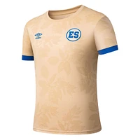 Maillot d'avant-match de l'équipe nationale Umbro Tan El Salvador 2025 pour hommes