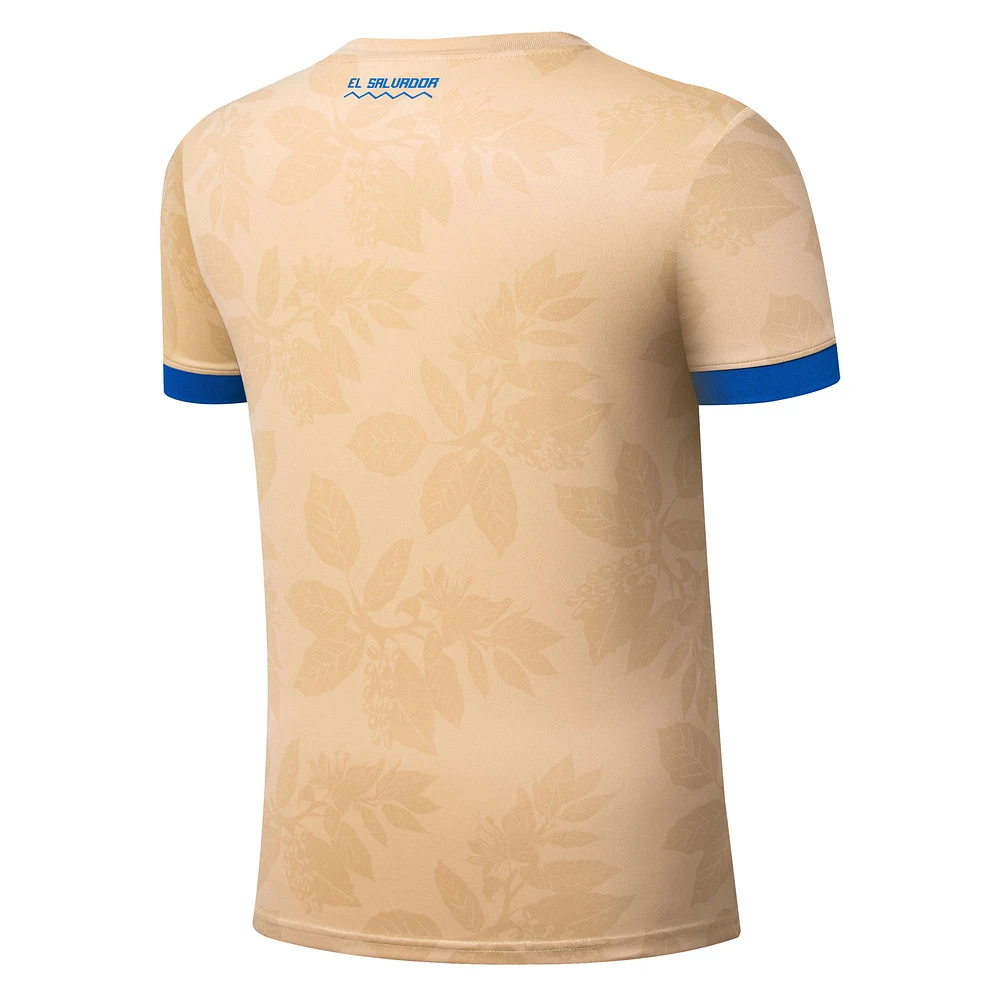 Maillot d'avant-match de l'équipe nationale Umbro Tan El Salvador 2025 pour hommes