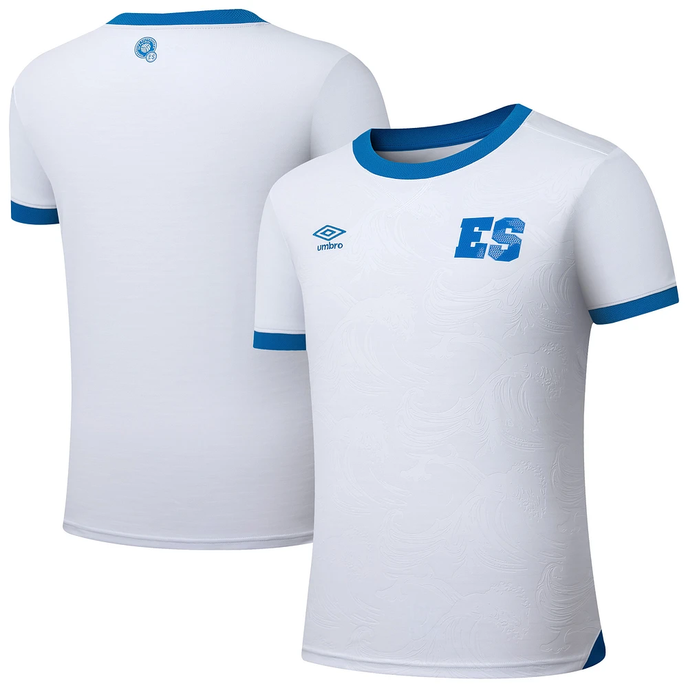 Maillot réplique extérieur Umbro blanc de l'équipe nationale du Salvador 2025 pour homme