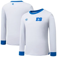 Men's Umbro  White El Salvador National Team 2025 Away Replica Long Sleeve Jersey
