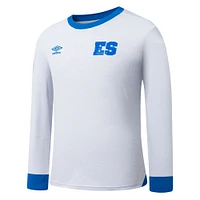 Men's Umbro  White El Salvador National Team 2025 Away Replica Long Sleeve Jersey