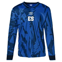 Maillot Homme Umbro Bleu El Salvador National Team 2023 Replica Manches Longues