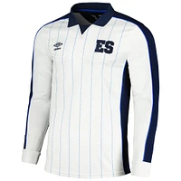 Men's Umbro White El Salvador National Team 2024 Fourth Replica Long Sleeve Jersey