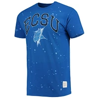 Men's Original Retro Brand Royal ECSU Vikings Bleach Splatter T-Shirt