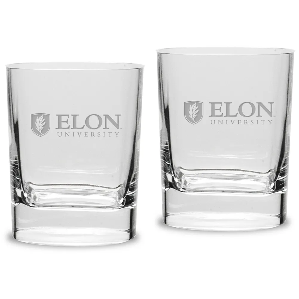 Elon Phoenix 11.75 oz. 2-Piece Square Double Old Fashion Glass Set