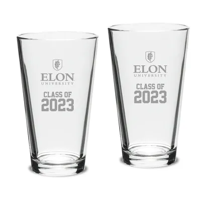 Elon Phoenix Class of 2023 16oz. 2-Piece Classic Pint Glass Set