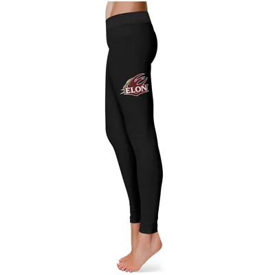 Elon Phoenix Women's Plus Thigh Logo Yoga Leggings - Black