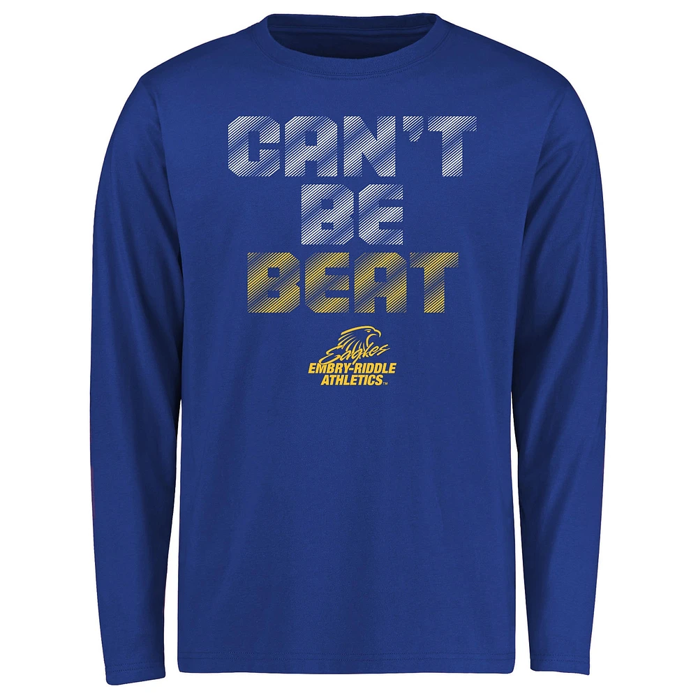 T-shirt à manches longues pour jeunes Royal Embry-Riddle Eagles Can't Be Beat
