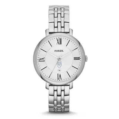 Emory Eagles Fossil Women's Jacqueline Stainless Steel Watch - Silver