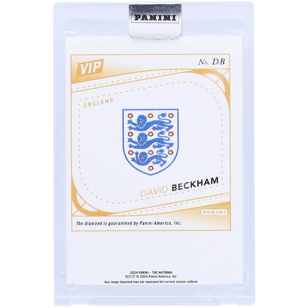 David Beckham Angleterre FA 2024 Panini The National VIP Gold Diamond Gem Box #DB #2/3 Carte