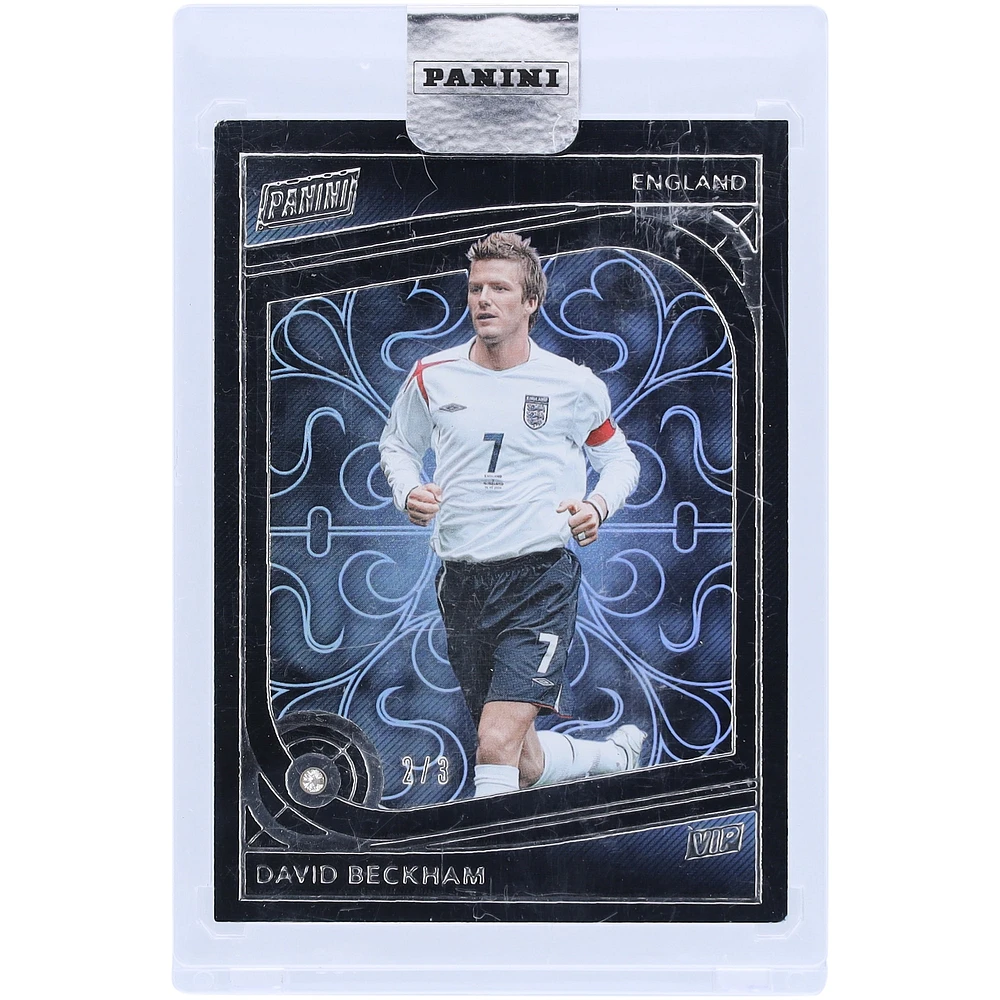 David Beckham Angleterre FA 2024 Panini The National VIP Gold Diamond Gem Box #DB #2/3 Carte
