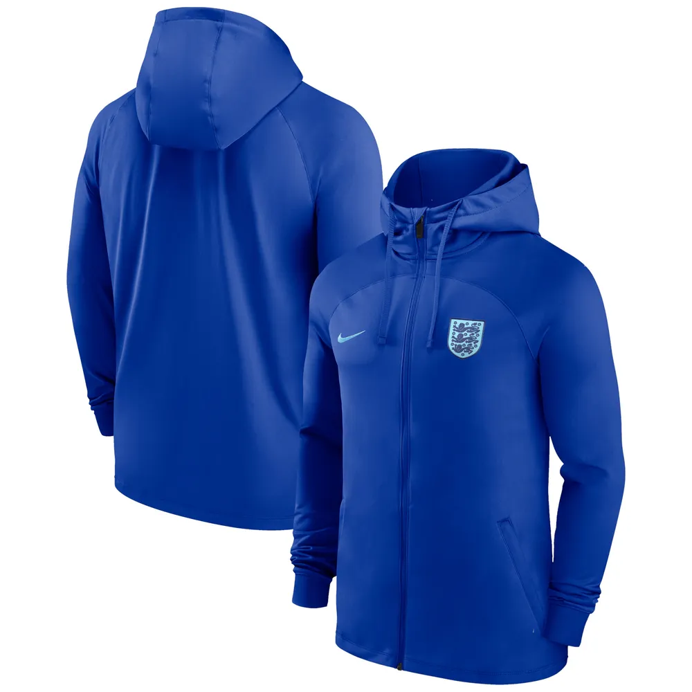 Lids England National Team Nike Strike Raglan Hoodie Full-Zip Track Jacket - Blue Shops at Willow Bend