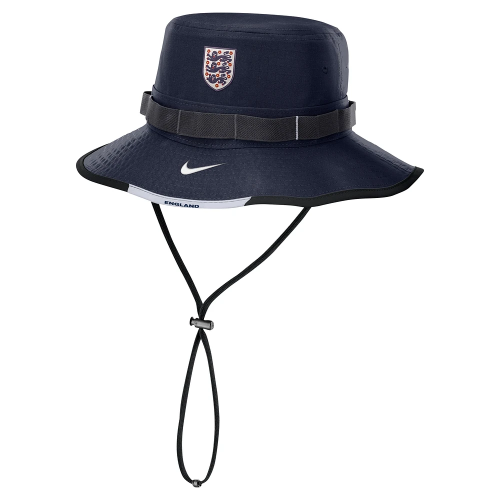 Casquette Boonie Apex de l'équipe nationale d'Angleterre pour hommes, bleu marine