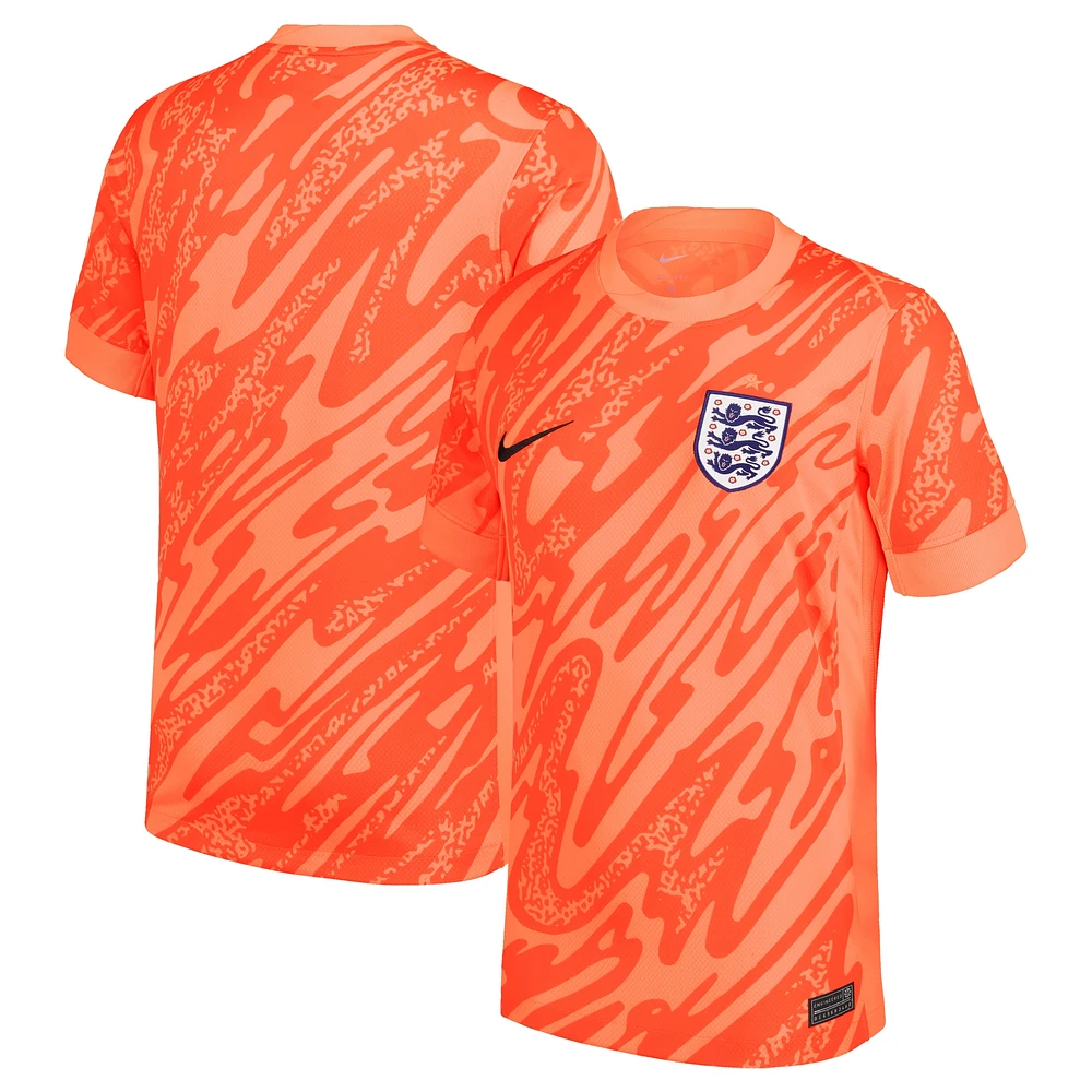 Maillot de stade réplique gardien but Nike orange l'équipe nationale d'Angleterre 2024 pour homme