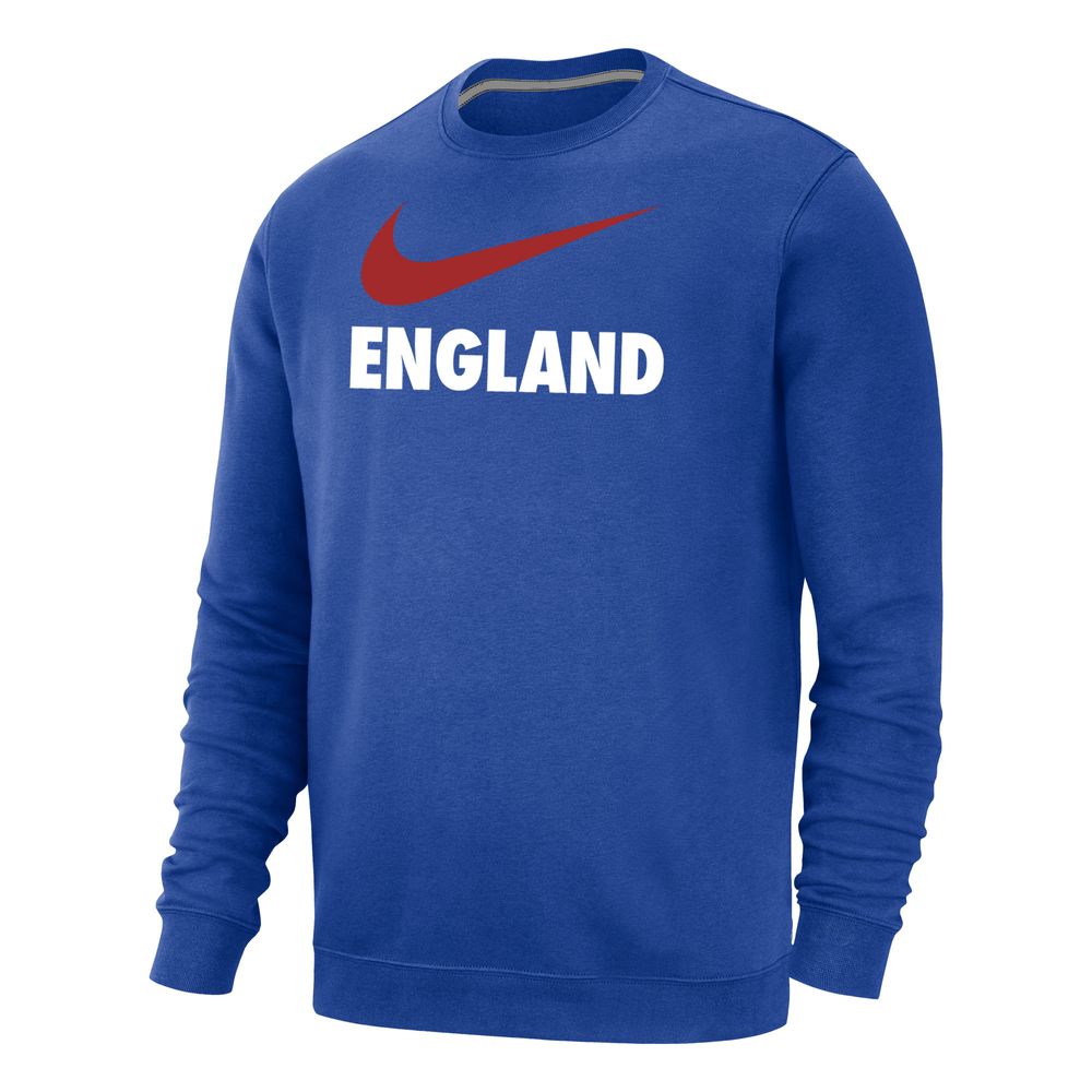 Men's Nike Royal England National Team Lockup Club Pullover Sweatshirt