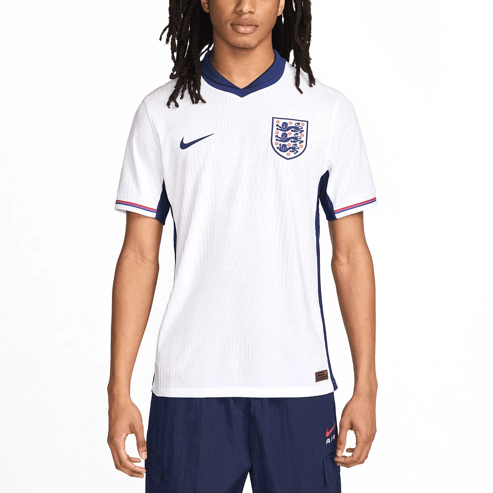 Men's Nike  White England National Team 2024 Home Authentic Blank Jersey