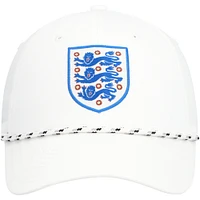 Casquette réglable Nike pour homme de l'équipe nationale d'Angleterre de golf Legacy91 blanche