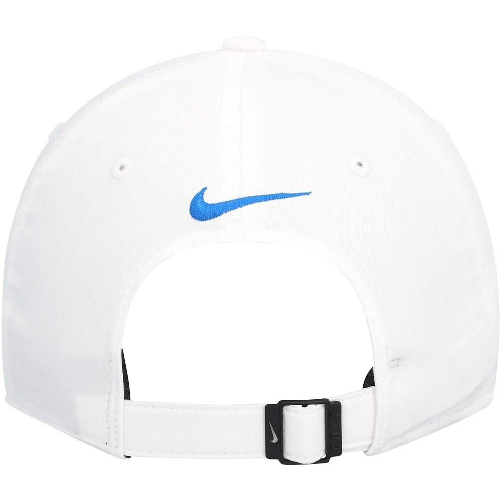 Casquette réglable Nike pour homme de l'équipe nationale d'Angleterre de golf Legacy91 blanche