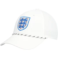 Casquette réglable Nike pour homme de l'équipe nationale d'Angleterre de golf Legacy91 blanche