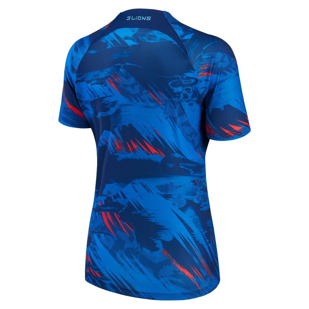 Women's Nike Blue England National Team 2022 Pre-Match Top