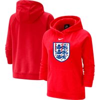 Women's Nike Red England National Team Varsity Raglan Tri-Blend Pullover Hoodie