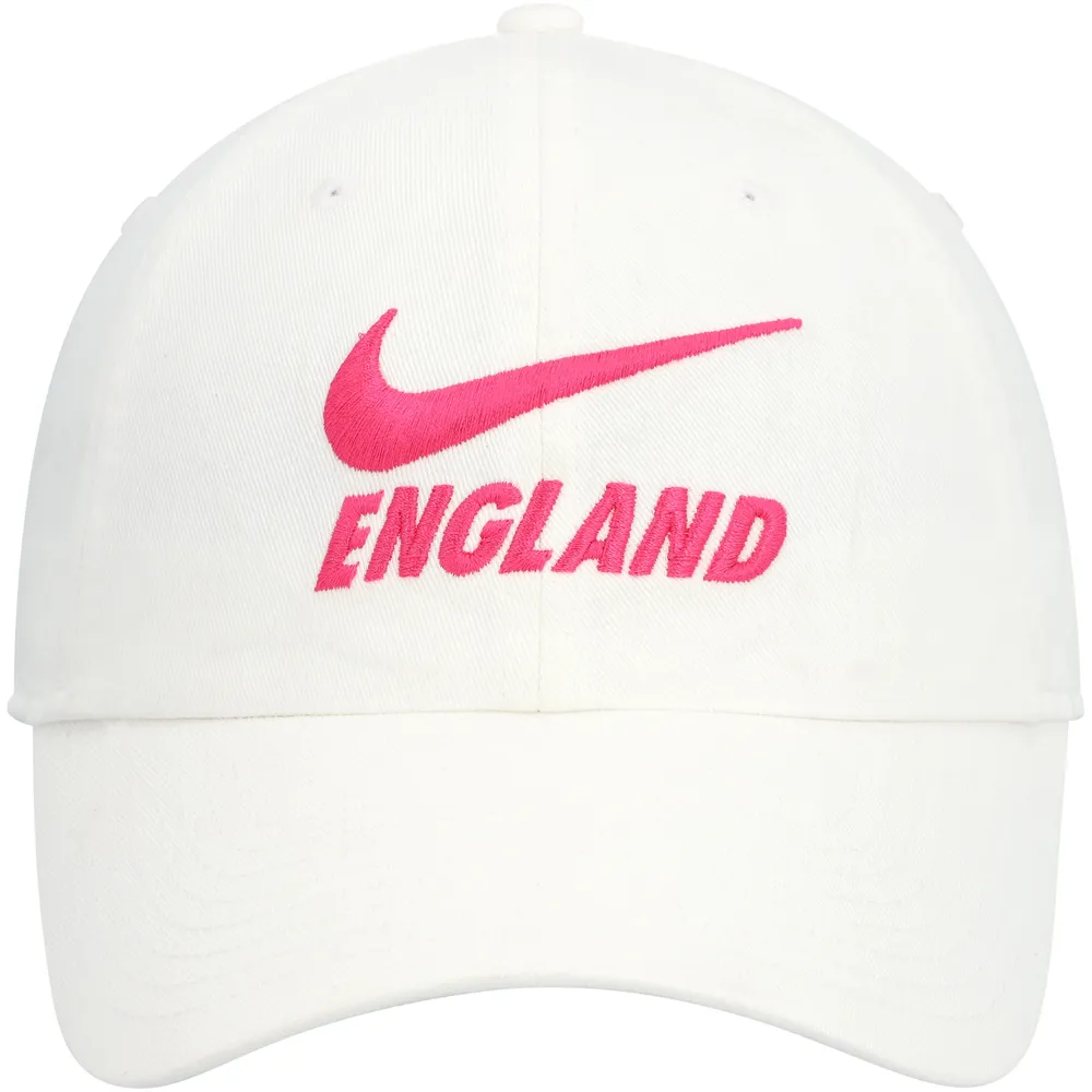 Casquette réglable Nike blanche pour femme de l'équipe nationale d'Angleterre Campus