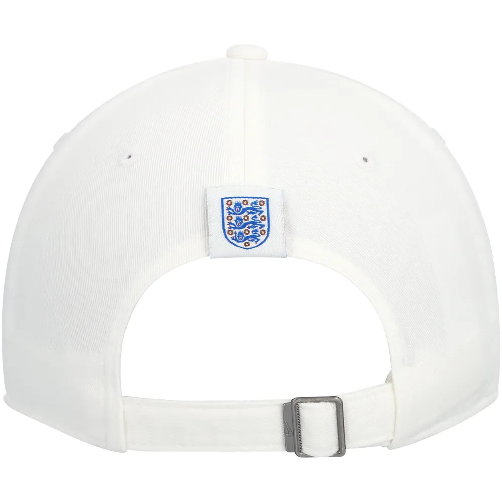 Casquette réglable Nike blanche pour femme de l'équipe nationale d'Angleterre Campus