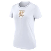 Women's Nike White England National Team Crest Tri-Blend T-Shirt