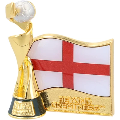 Pin du trophée de la Coupe du monde féminine de la FIFA 2023 de l'équipe nationale féminine d'Angleterre