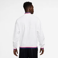 Veste Nike blanche pour homme de l'équipe nationale féminine d'Angleterre 2025 Academy Pro Performance Anthem entièrement zippée