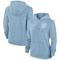 Women's Nike Light Blue England National Team Essential Raglan Pullover Hoodie