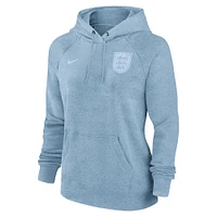 Women's Nike Light Blue England National Team Essential Raglan Pullover Hoodie