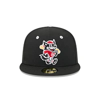 Casquette ajustée 59FIFTY noire New Era pour homme, thème Erie SeaWolves