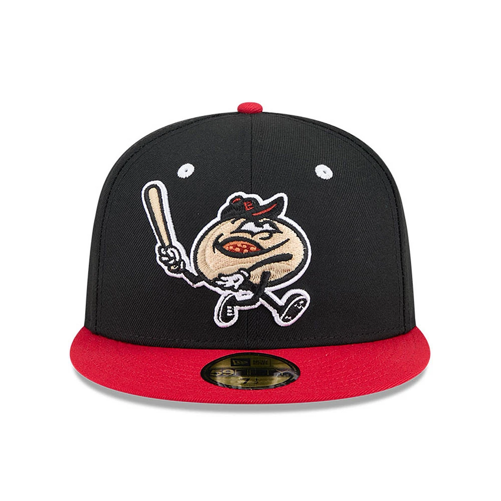 Casquette ajustée 59FIFTY noire New Era pour homme, thème Erie SeaWolves