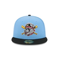 Casquette ajustée 59FIFTY bleu clair pour homme New Era Erie SeaWolves Theme Nights