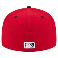 Casquette ajustée 59FIFTY pour homme Erie SeaWolves Authentic Collection New Era rouge/noir