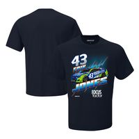 Men's Checkered Flag Navy Erik Jones Focus Factor Groove T-Shirt