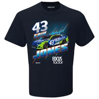 Men's Checkered Flag Navy Erik Jones Focus Factor Groove T-Shirt