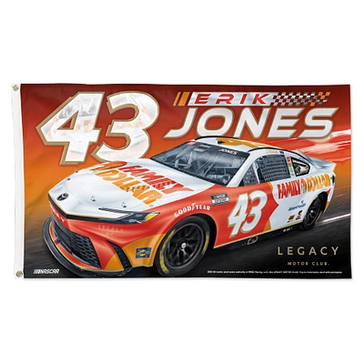 WinCraft Erik Jones Family Dollar 3' x 5' Drapeau de luxe unilatéral