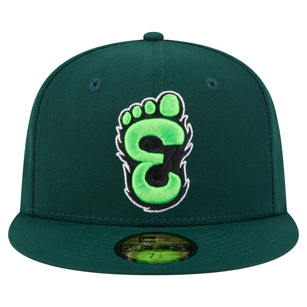 Men's New Era  Green Eugene Emeralds Authentic Collection 59FIFTY Fitted Hat