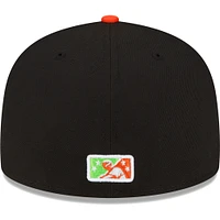 Men's New Era Black Eugene Emeralds Copa De La Diversion 59FIFTY Fitted Hat