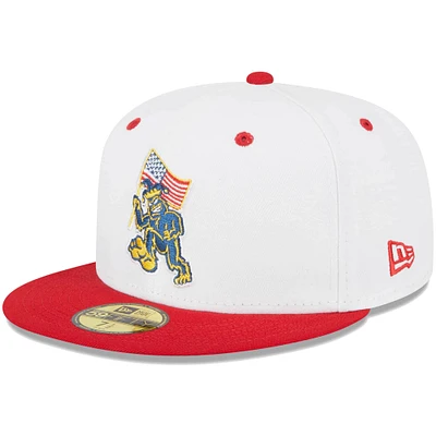 Casquette ajustée 59FIFTY New Era pour homme blanche Eugene Emeralds Theme Nights Pranksters